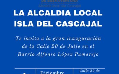 🎉 ¡Gran Inauguración de la Calle 20 de Julio! 🚧✨